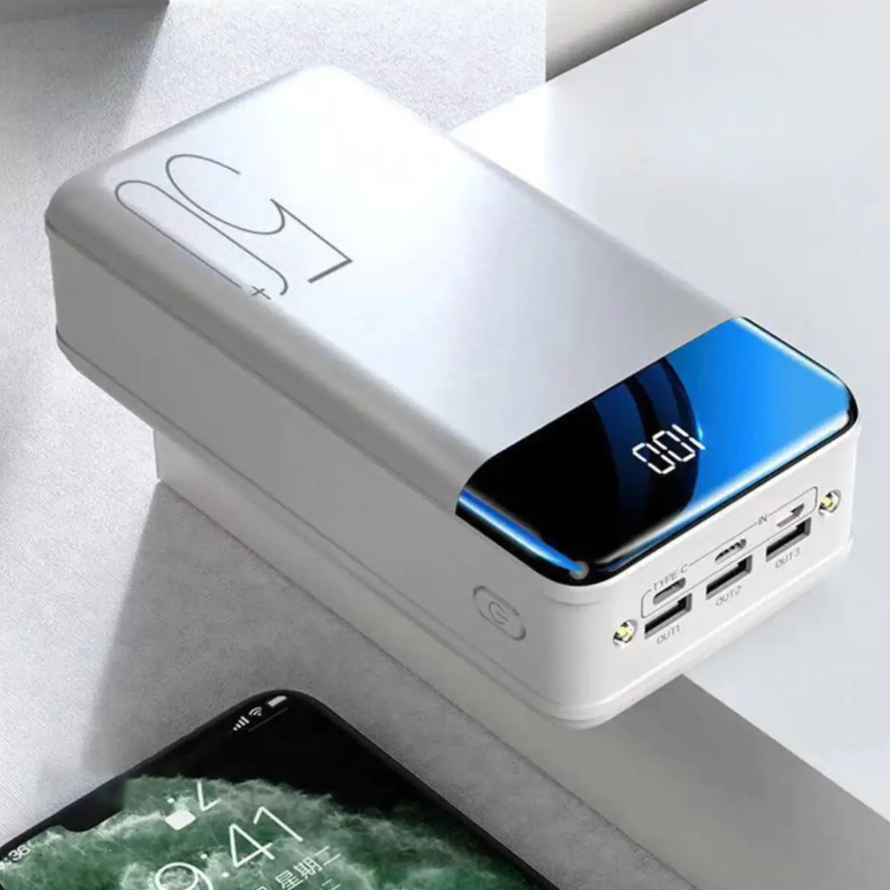 50,000mAh Ultra-High Capacity Power Bank – Super Fast Charging for Phones, Tablets & Laptops