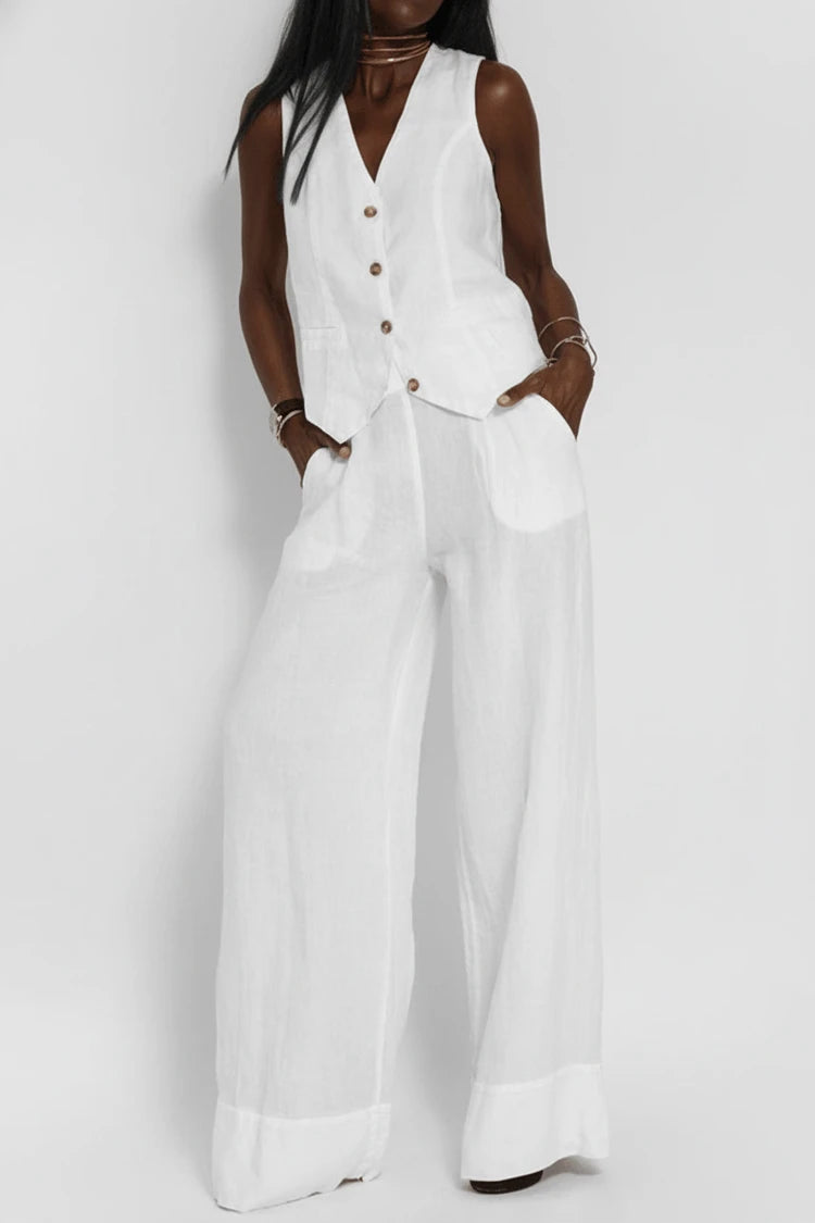 Women's Sleeveless Vest Set