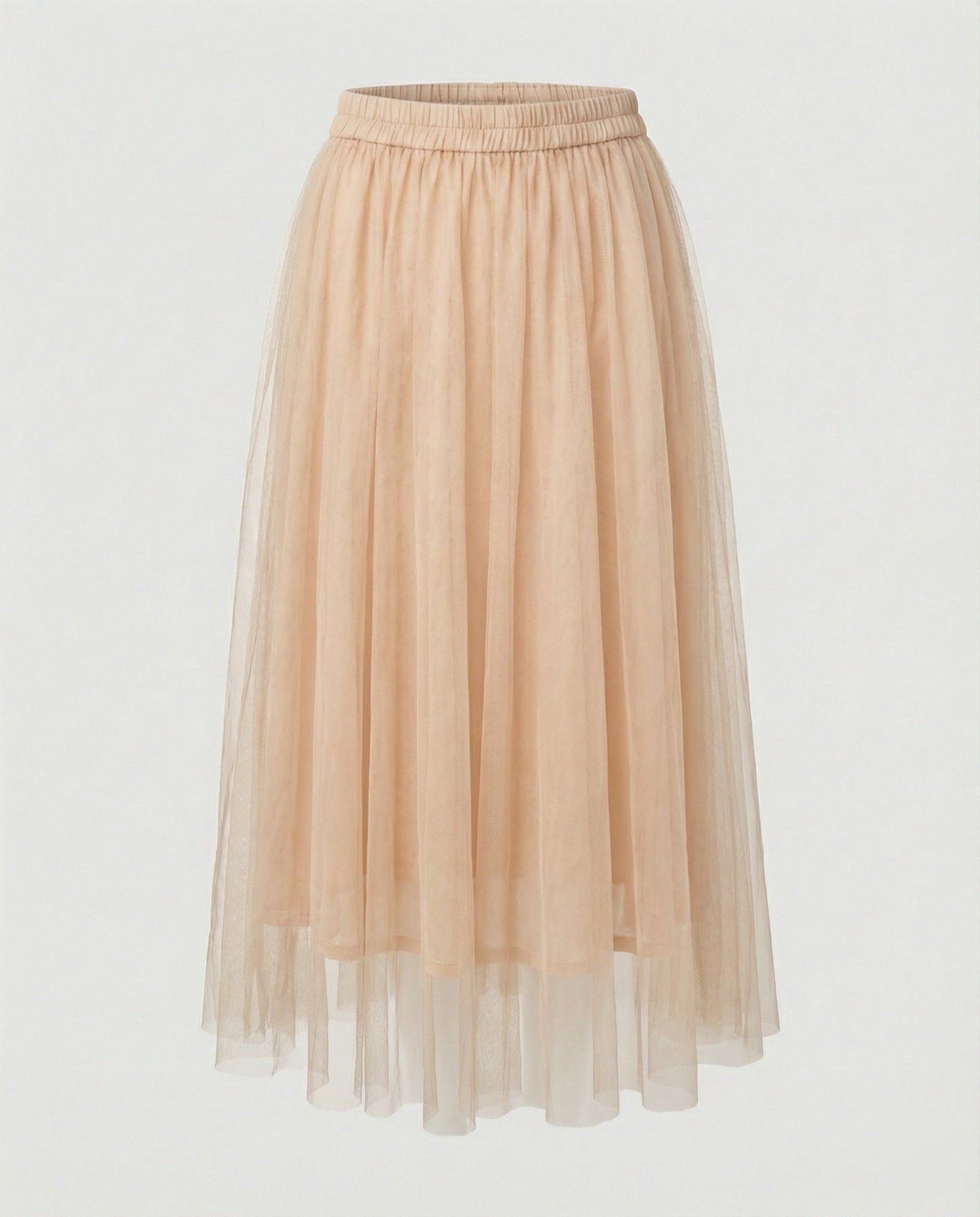 Ankle-Length Skirt with High Waist