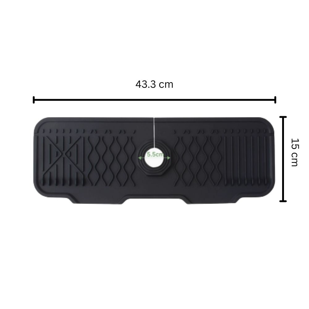 Aqua Slope Rubber Faucet Sink Mat