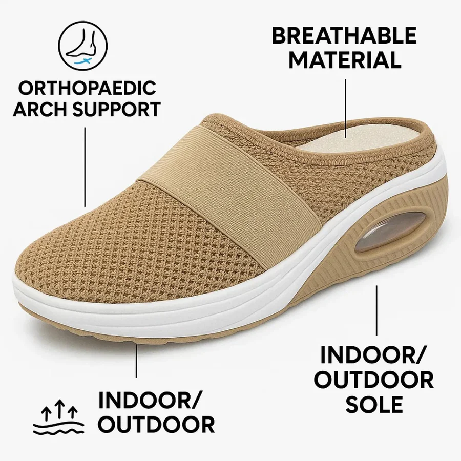 Comfortable Orthopedic Slippers with Contoured Cushioned Footbed