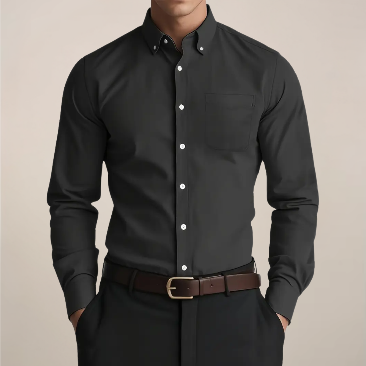 Image of Damon | Men's Button-Down Long Sleeve Shirt