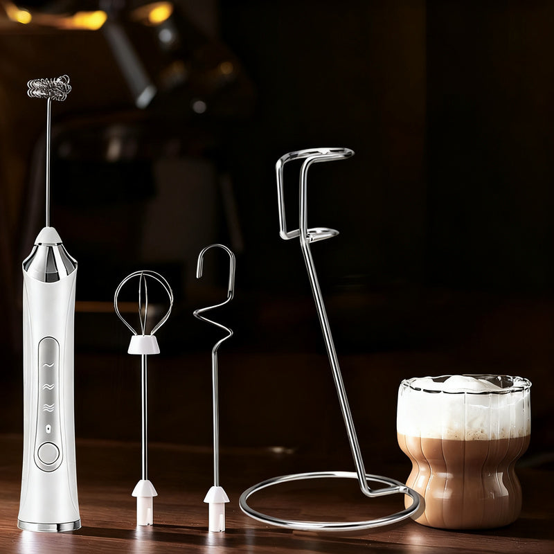 Electric Milk Frother and Accessories