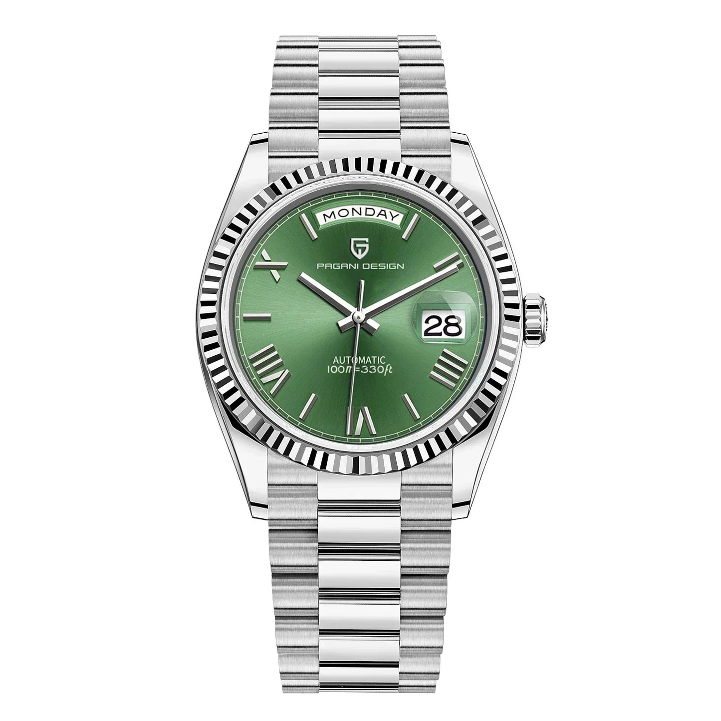 Elegant Men's Watch with Automatic Movement and Date Function