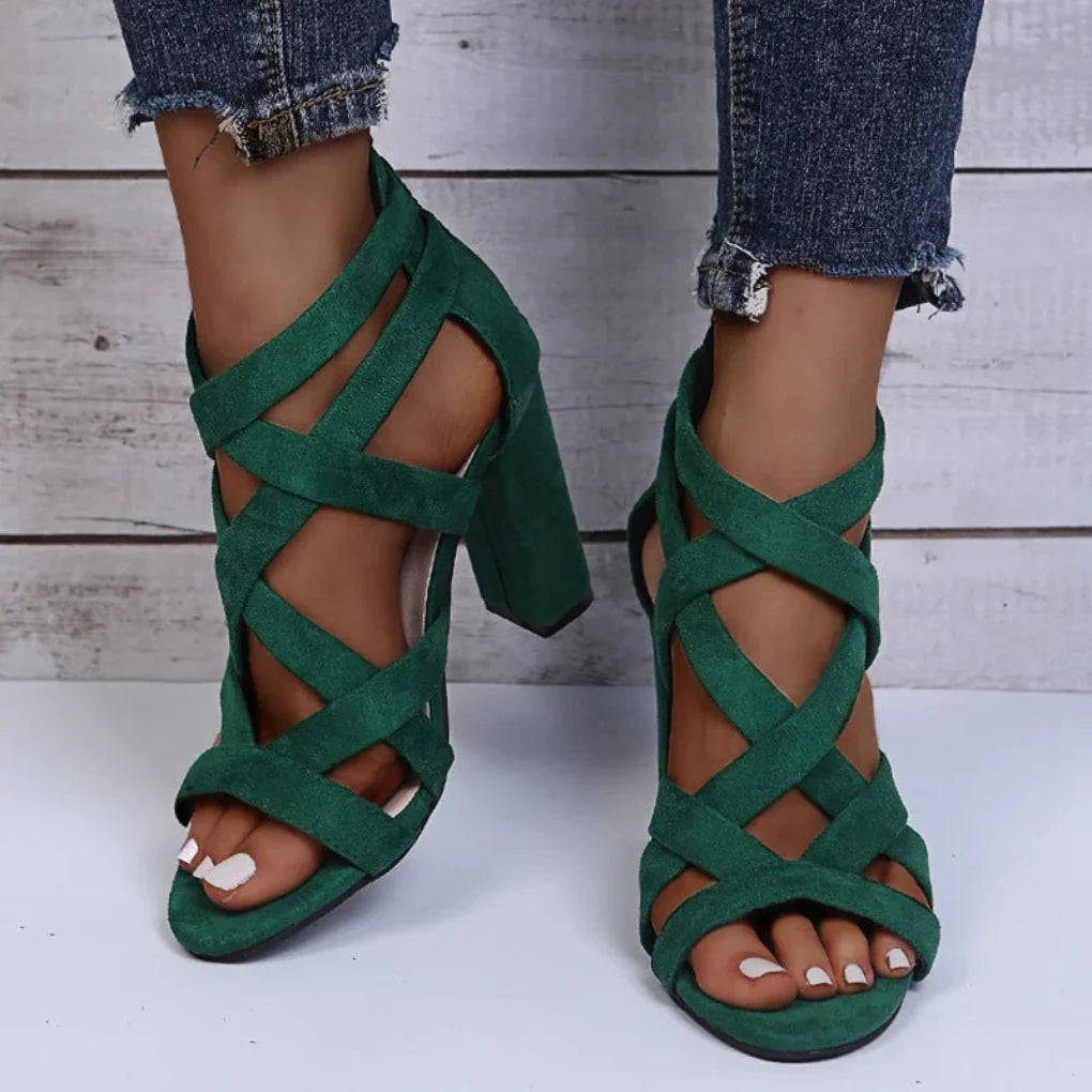 Image of Emma | Women's Block Heel Strappy Heels