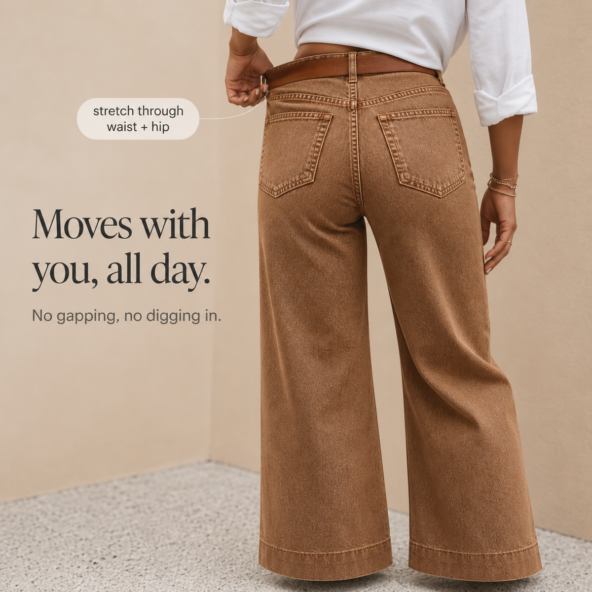 High-Rise Wide-Leg Vintage Wash Jeans