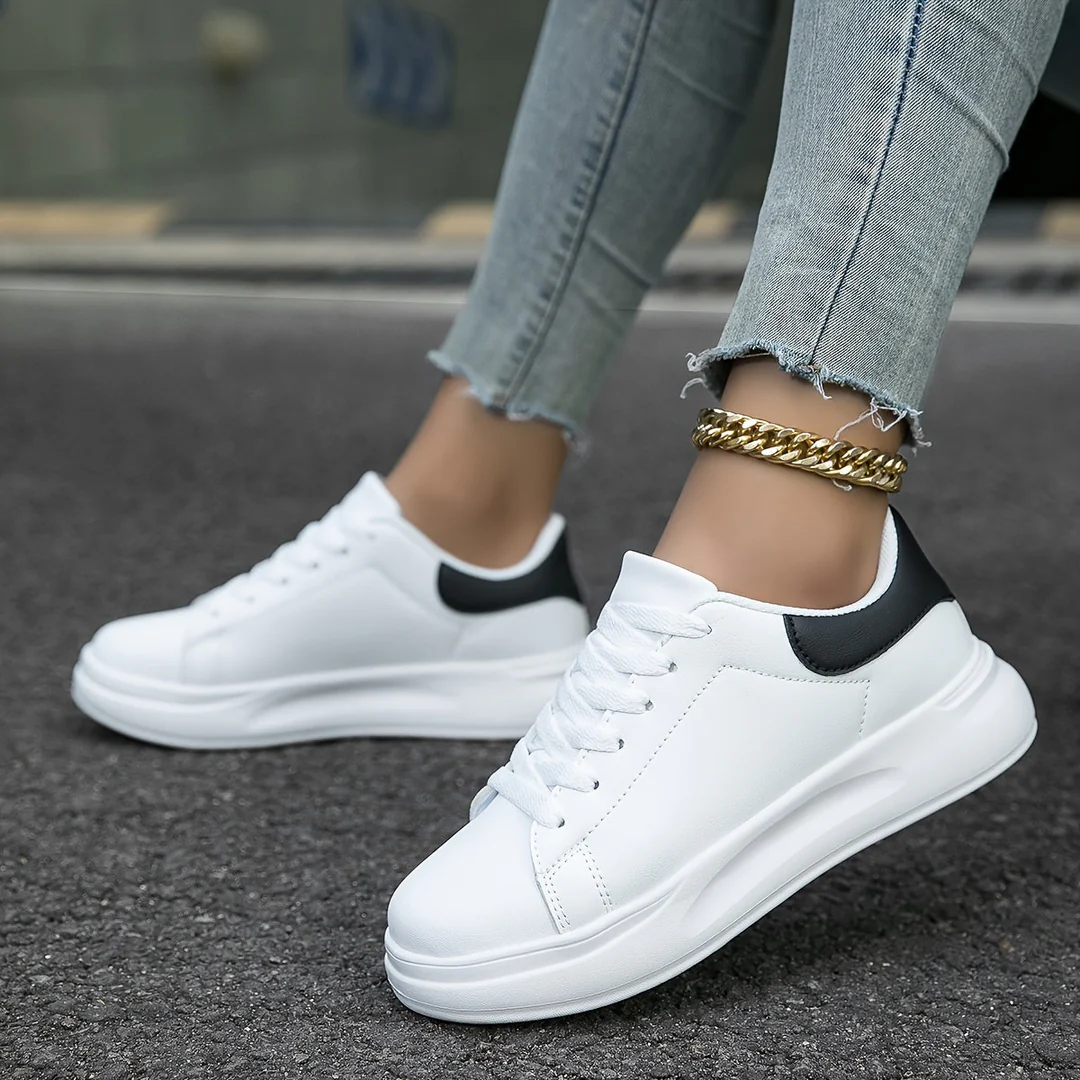 Image of Jillian | Women's Lace-Up Platform Sneakers