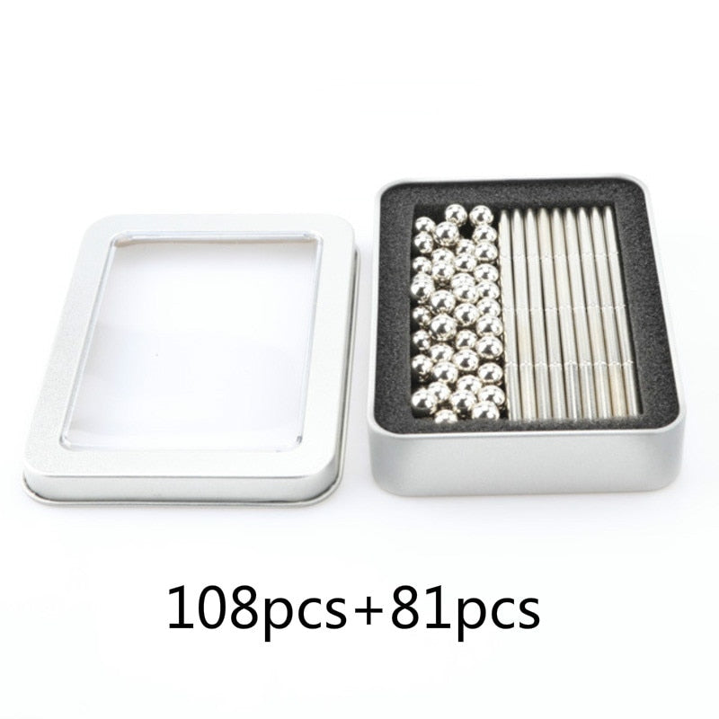 Magnetic Steel Sticks and Balls
