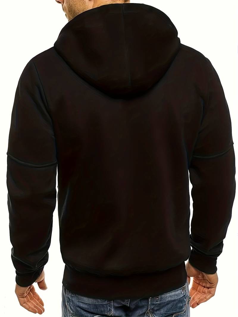 Men's Casual Hoodie with a Comfortable Fit and Stylish Details
