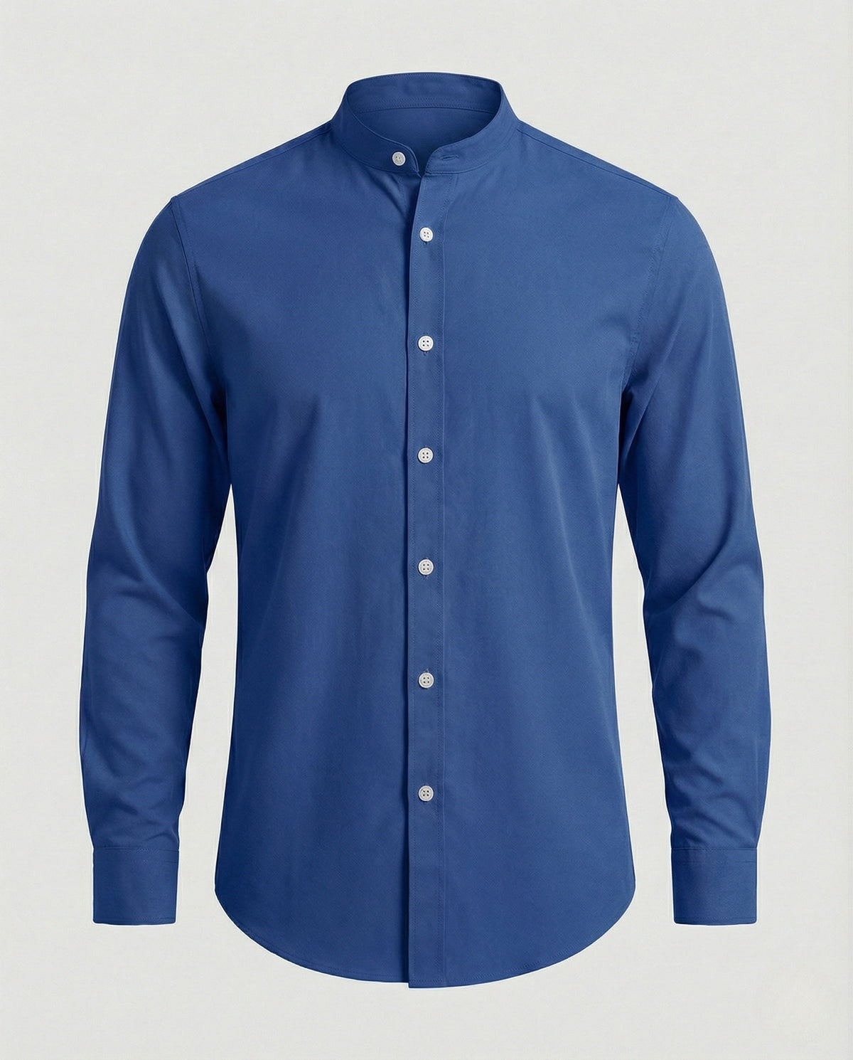 Men's Slim Fit Stand Collar Shirt