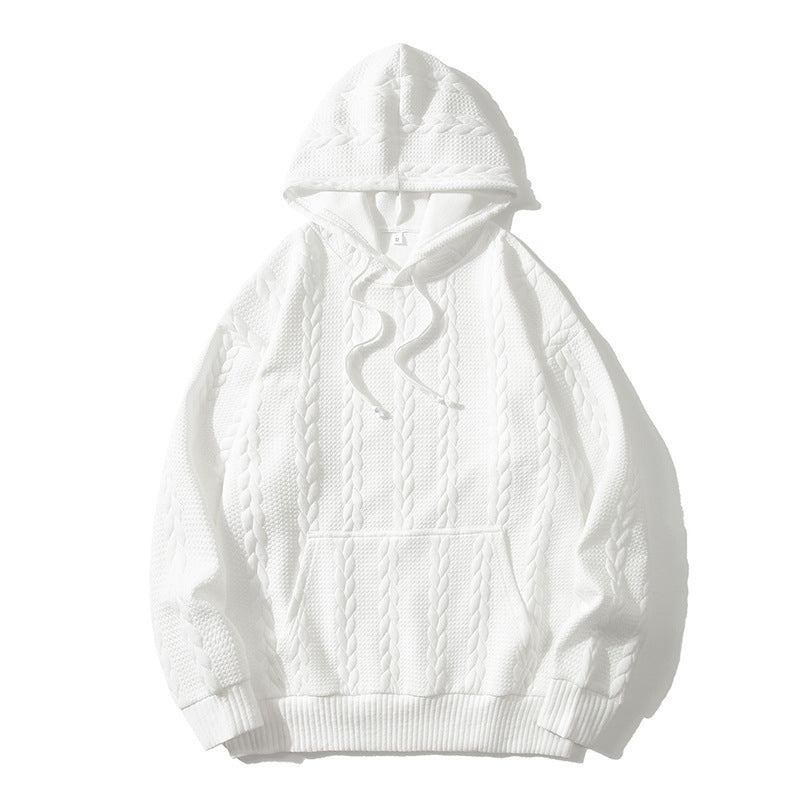 Men's Textured Pattern Hoodie