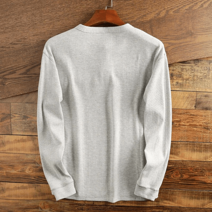 Men's Waffle-Knit Shirt - Fall Season