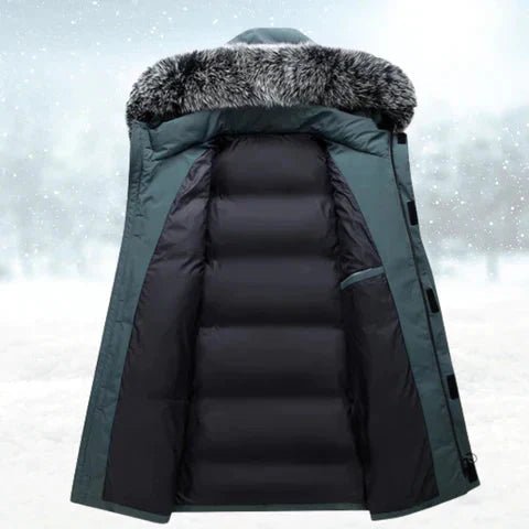 Men's Windproof Winter Parka — Warm Thermal Build, Durable Weather Shield