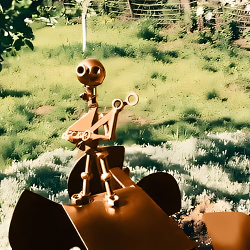 Metal Wind Wheel "Rock Band"