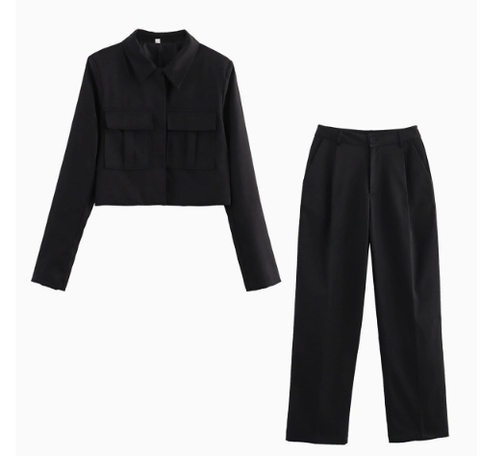 Image of Patricia | Women's Cropped Jacket Two-Piece Set