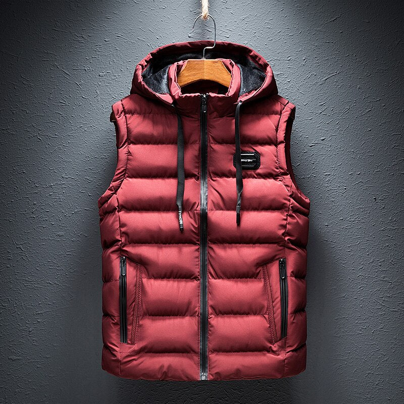 Image of Peter | Men's Hooded Quilted Puffer Vest