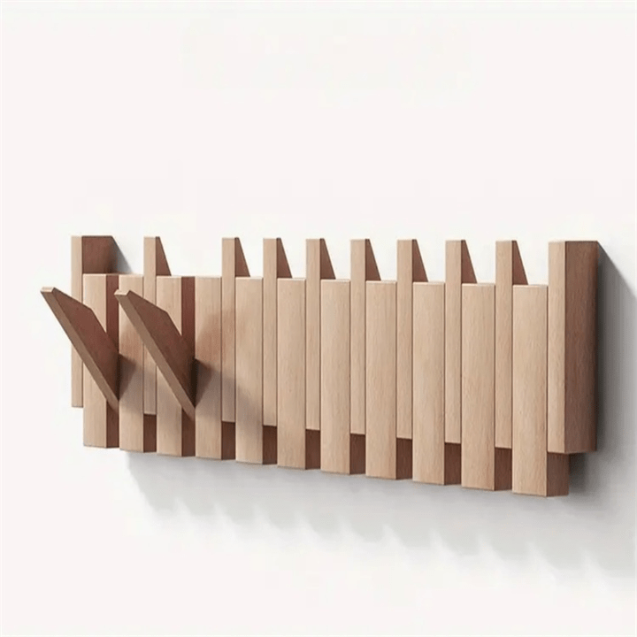 PIANOWOOD – Handmade Wall Coat Rack in Piano Style