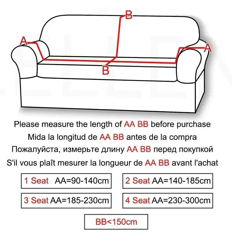 SAMTLUX – Sofa Cover – Elastic & Luxurious for Every Living Room