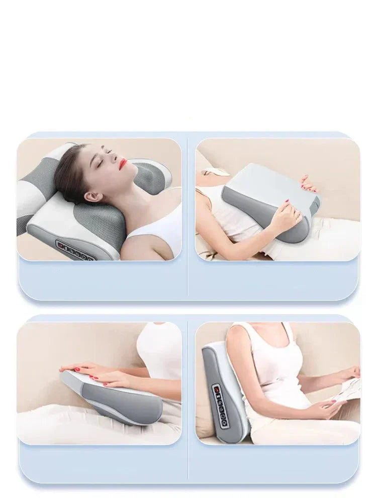 SerenGlow ComfortHeat Massager Pad for Neck and Back