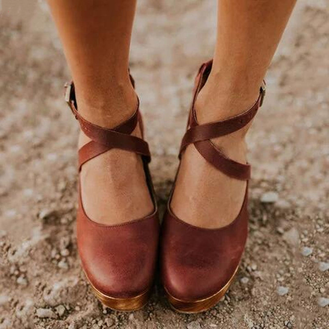 Siena Closed Toe Wedge Heels