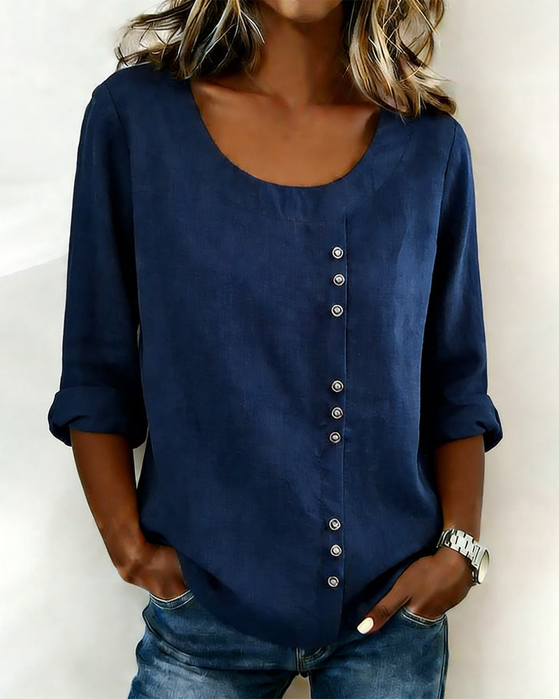 Image of Tammy | Women's Long Sleeve Button-Down Blouse