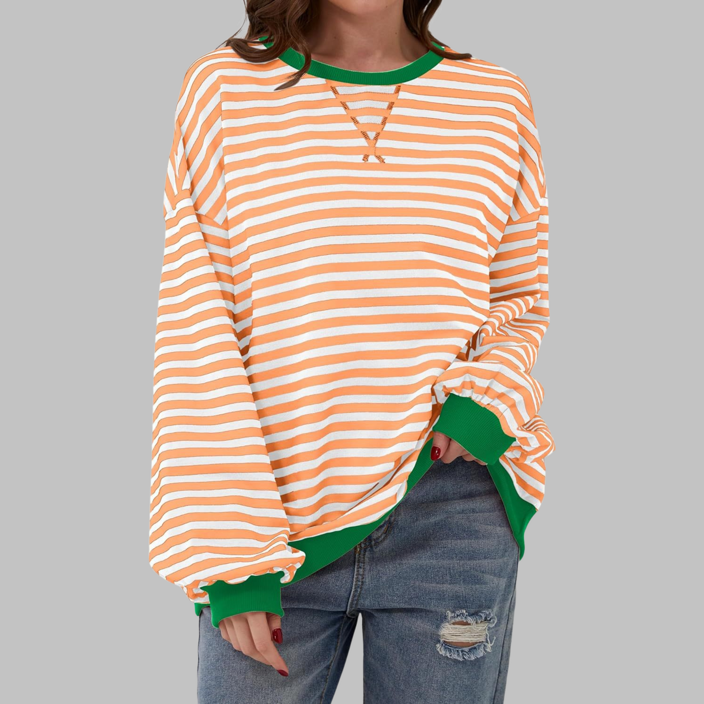 Image of Teresa | Women's Oversized Crew Neck Sweater