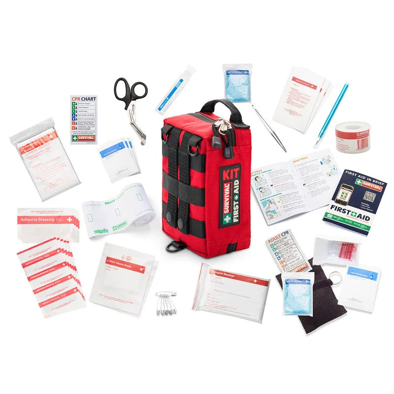 TerraGuard Travel First Aid Kit Waterproof Medical Bag Pro
