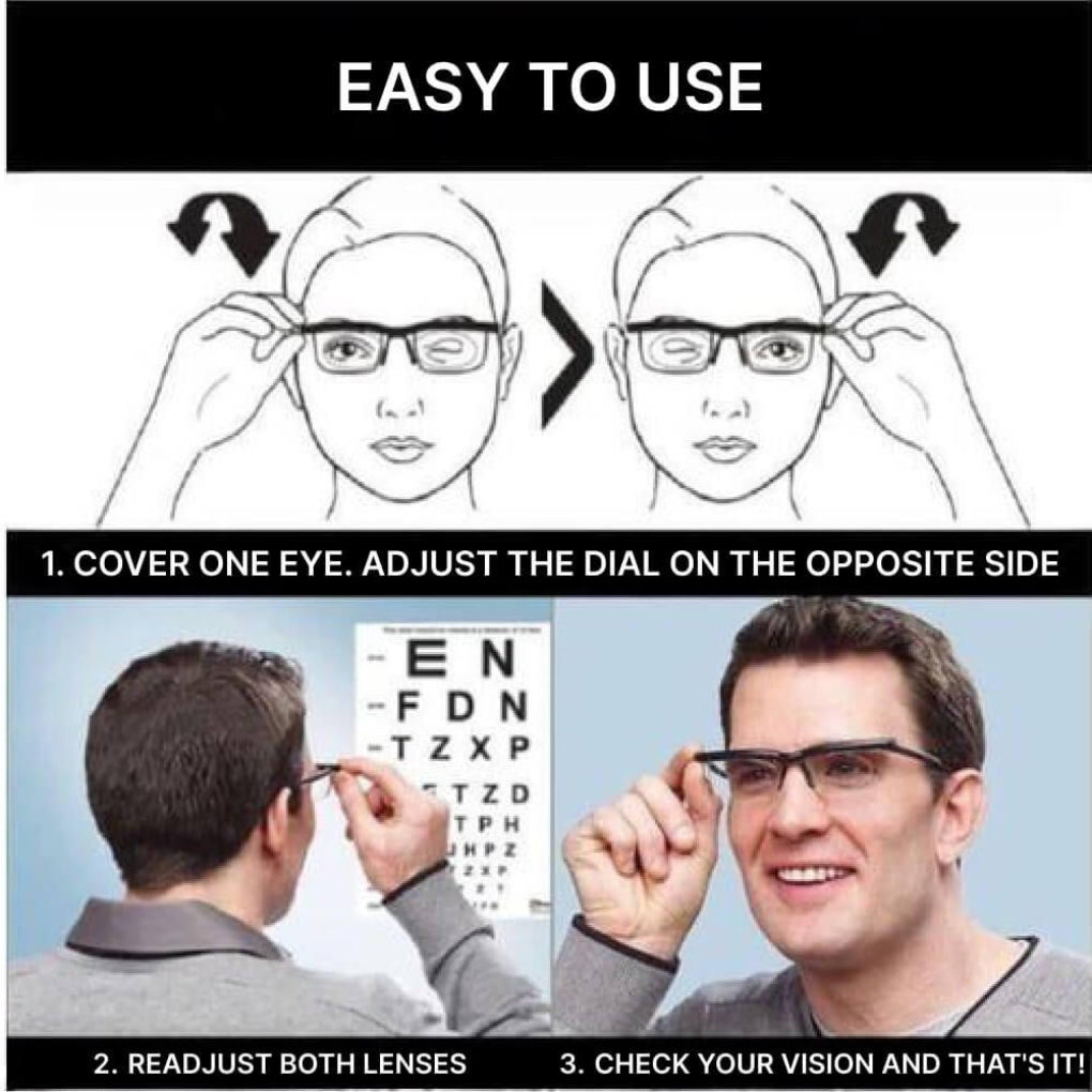 Wearclo | Adjustable Prescription Eyeglasses with Dial