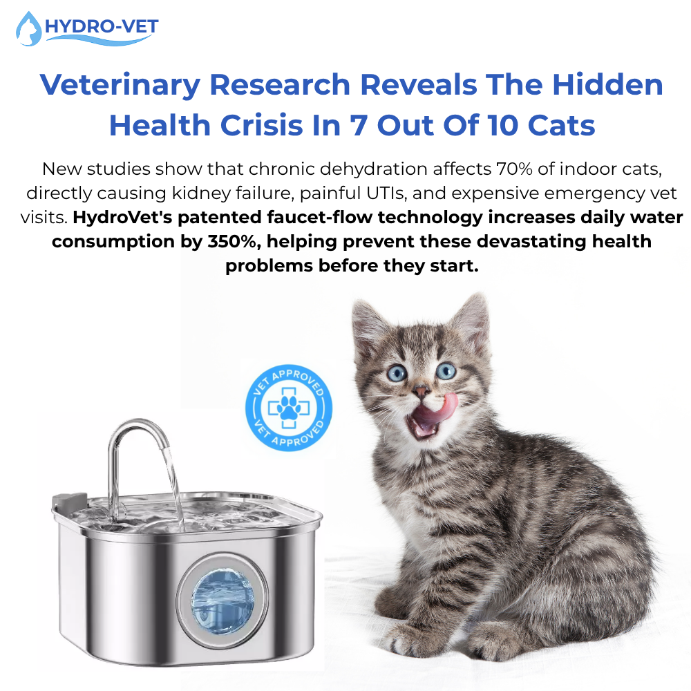 Wearclo | AquaSoft Whisper Quiet Pet Drinking Fountain – 3.2L with LED, Stainless Steel & 5-Stage Filtration