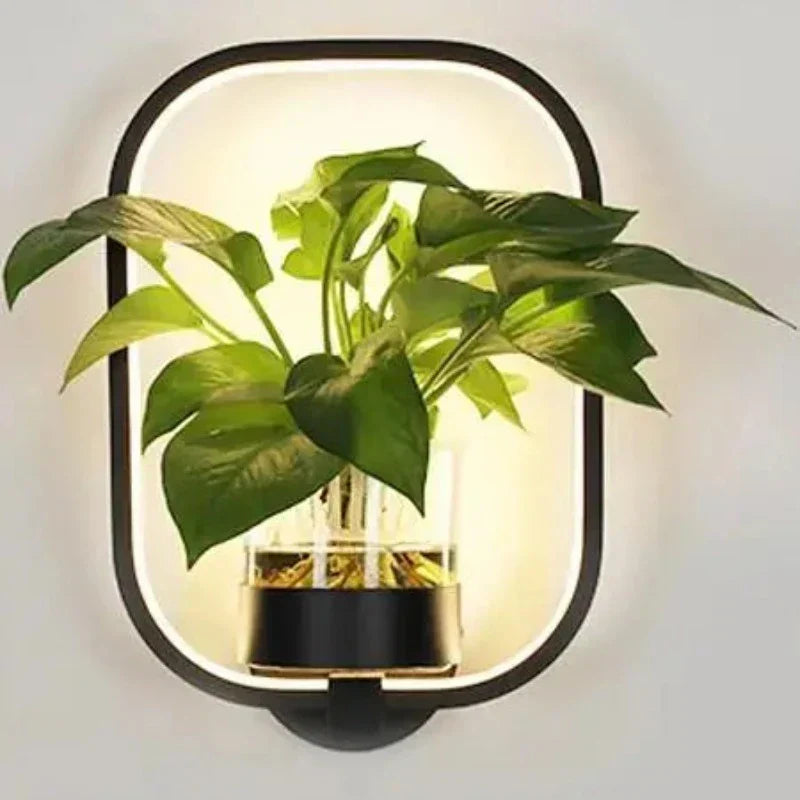 Wearclo | Botanical Wall Light with Plant | Stylish Wall Lighting