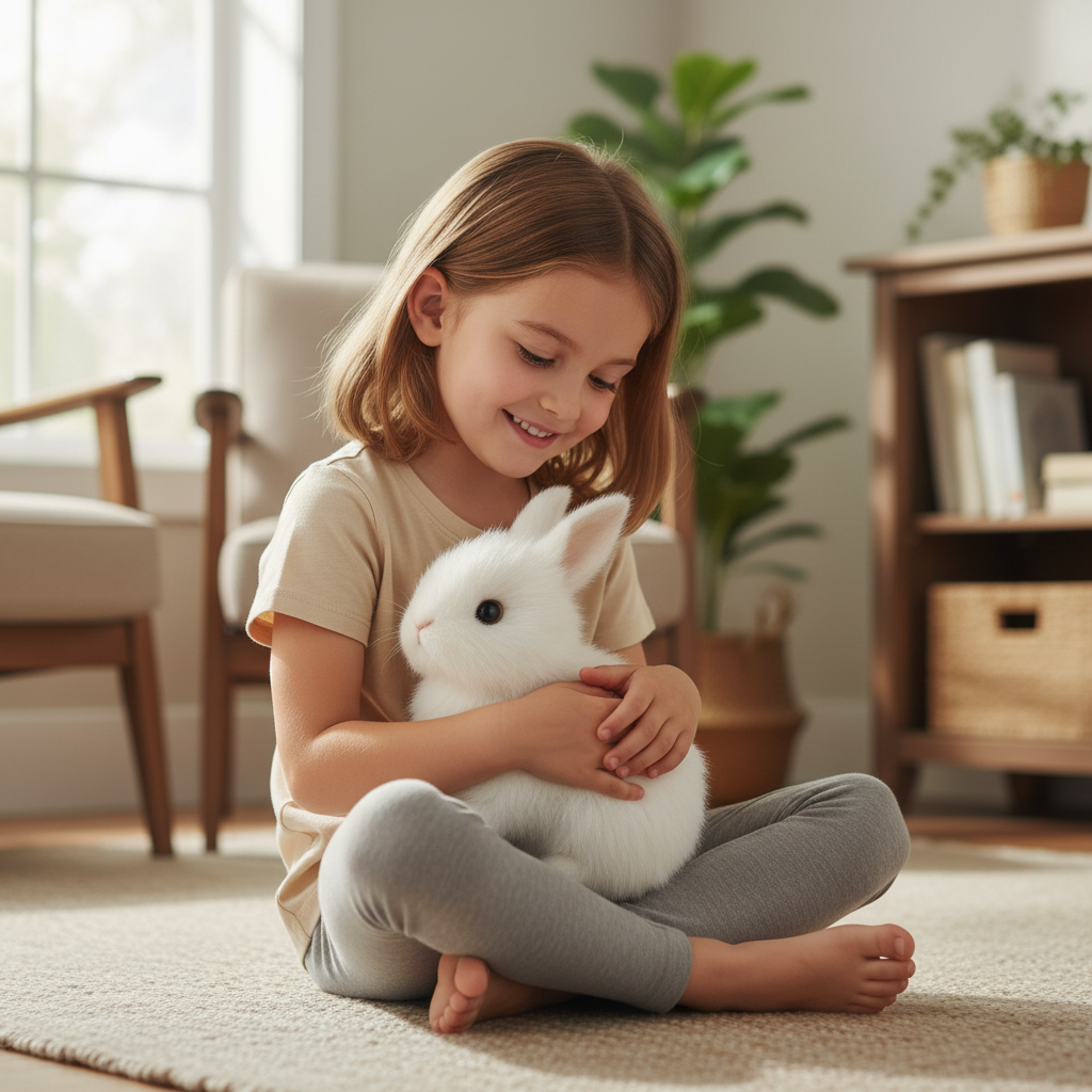 Wearclo | BunnyLoom Interactive Plush | Realistic hopping bunny toy for kids