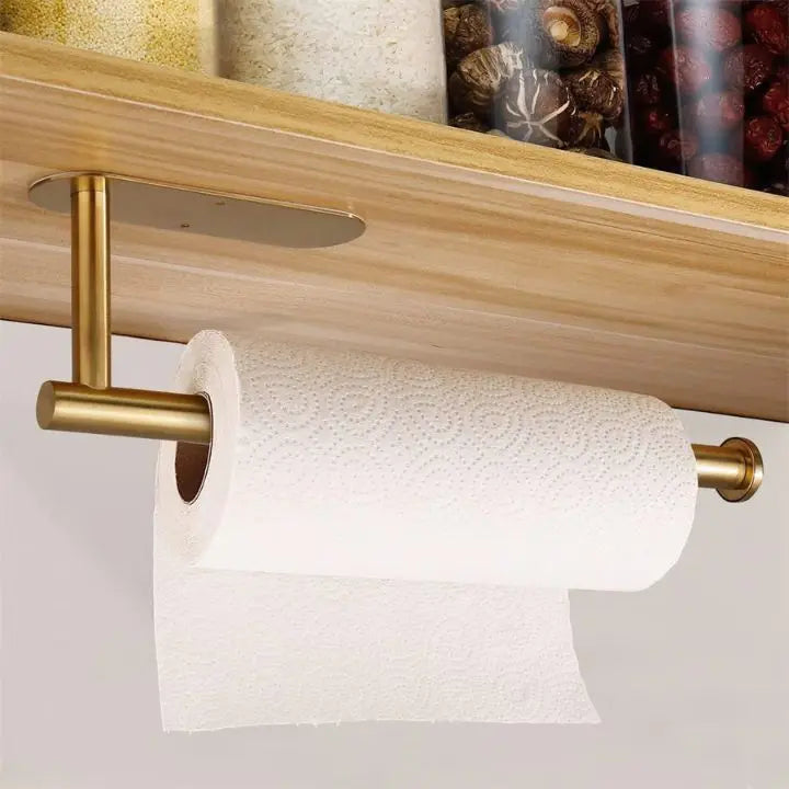 Wearclo | Elegant Wall Kitchen Paper Towel Holder – drill-free & space-saving