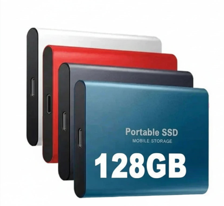 Wearclo | External Portable SSD 128GB – High Transfer Speed, USB-C