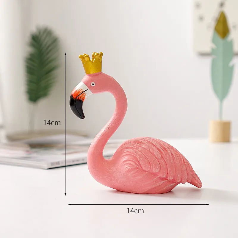 Wearclo | Flamingo Figurine made of Resin Modern Decoration
