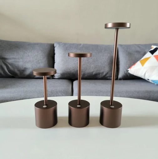 Wearclo | LumaLite Rechargeable LED Table Lamp | Wireless | Dimmable | Modern Design for Restaurants and Home