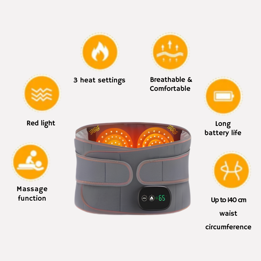 Wearclo | Massage Belt with Red Light & Heat Therapy