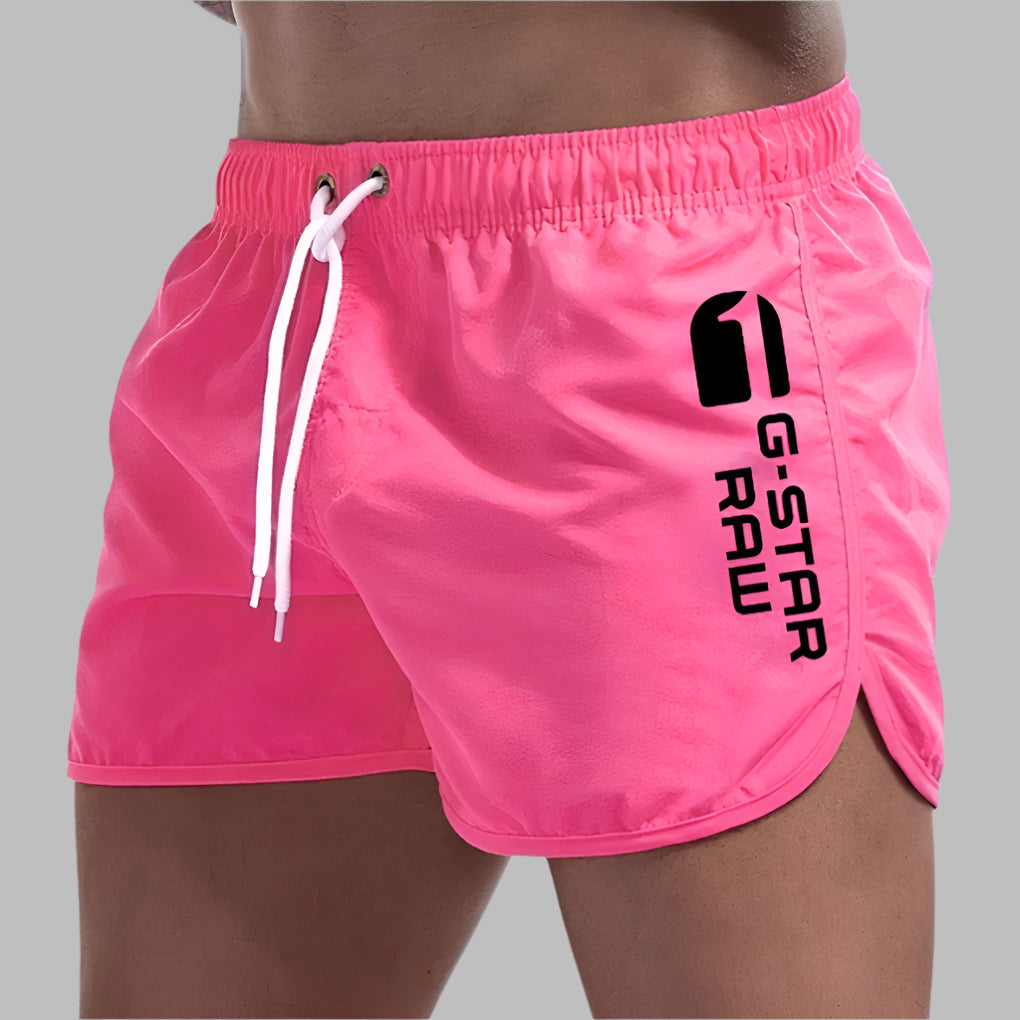 Wearclo | Men's Beach Shorts with Graphic Logo