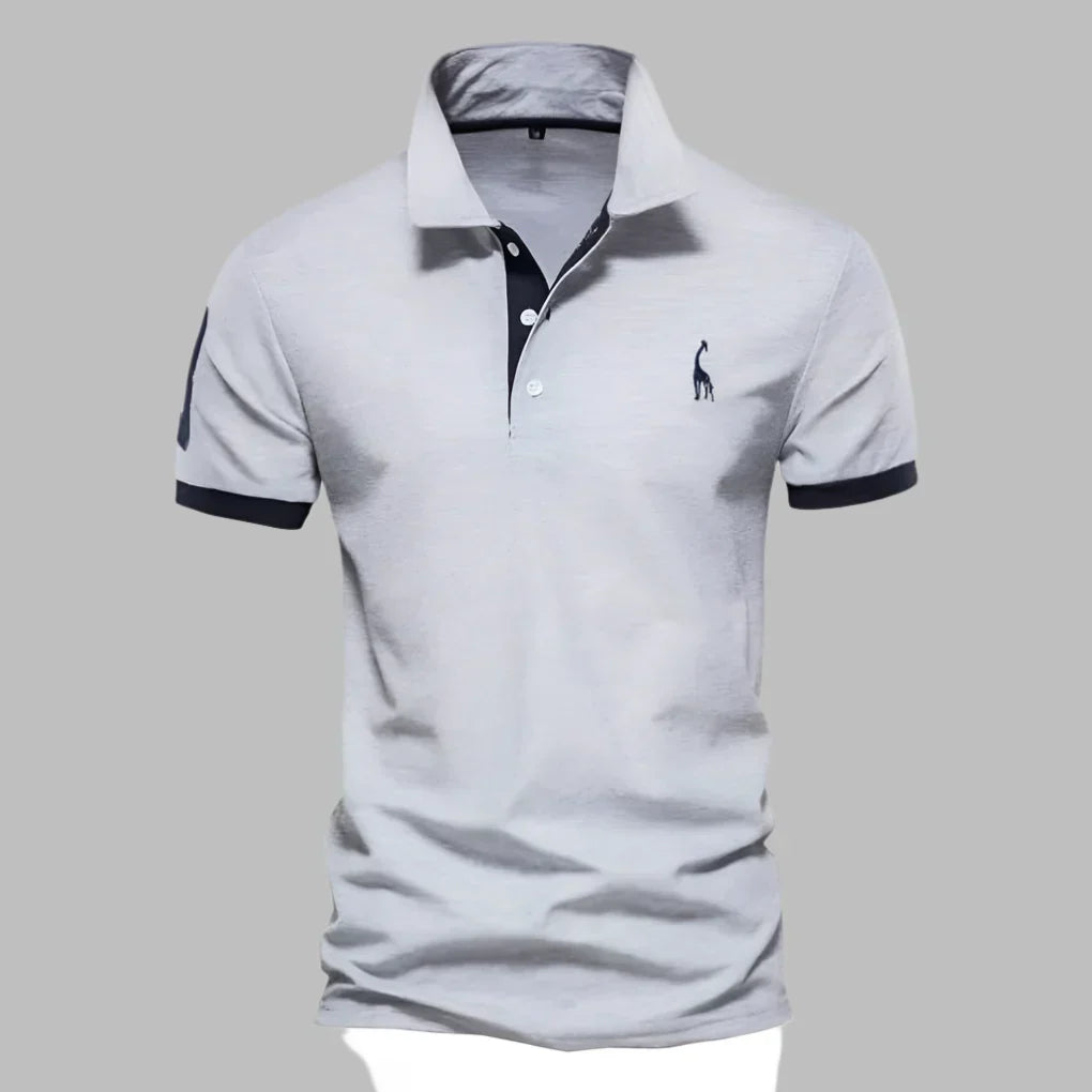 Wearclo | Men's Contrast Trim Polo Shirt