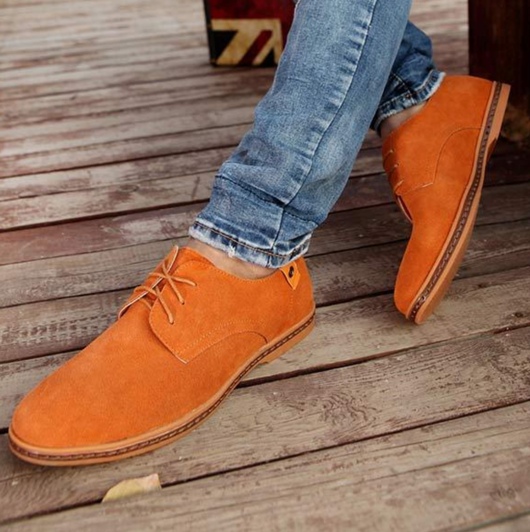 Wearclo | Men's Derby Shoes with Lace-Up Front