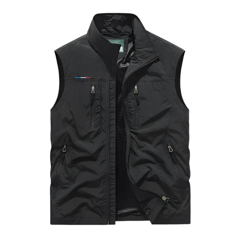 Wearclo | Men's Lightweight Waterproof Vest with Zip Pockets