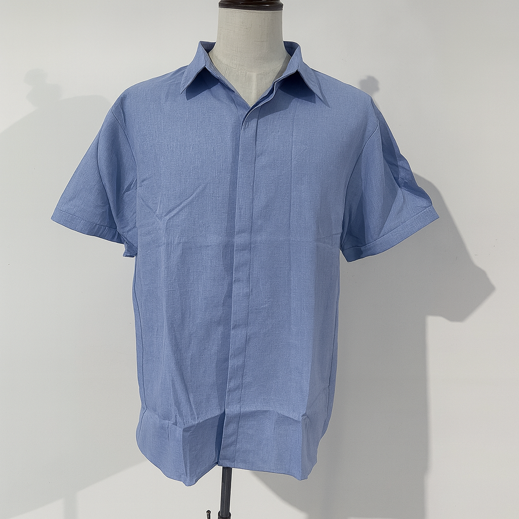 Wearclo | Men's Short Sleeve Button-Up Shirt