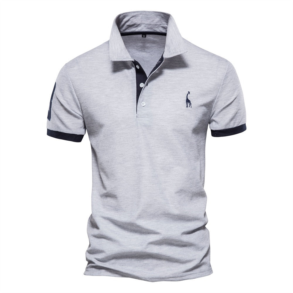 Wearclo | Men's Short Sleeve Polo Shirt with Contrasting Trim