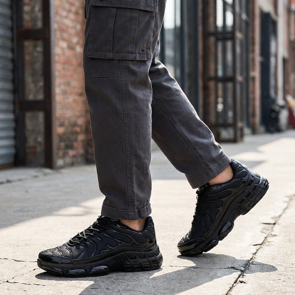 Wearclo | Men's Steel Toe Safety Work Shoes with Chunky Sole