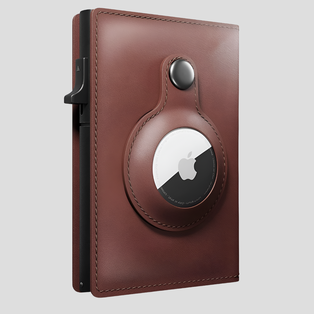 Wearclo | Men's Wallet with Airtag Holder and Carbon Pattern