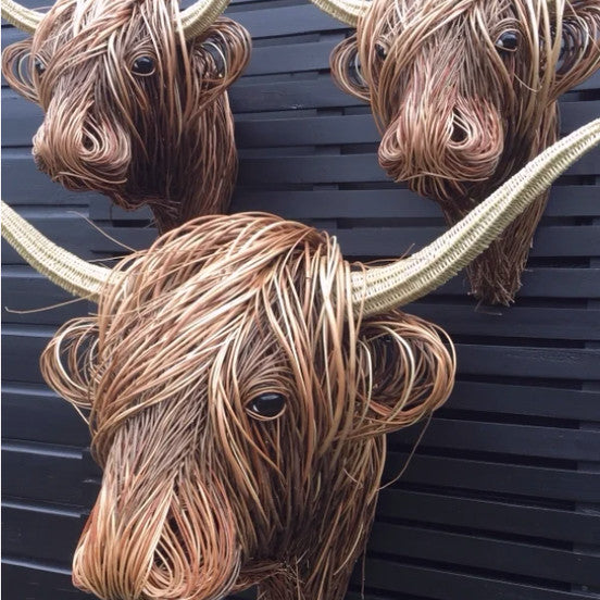 Wearclo | Nature'sCow - Handcrafted Cow Wall Decoration for Nature-Inspired Spaces