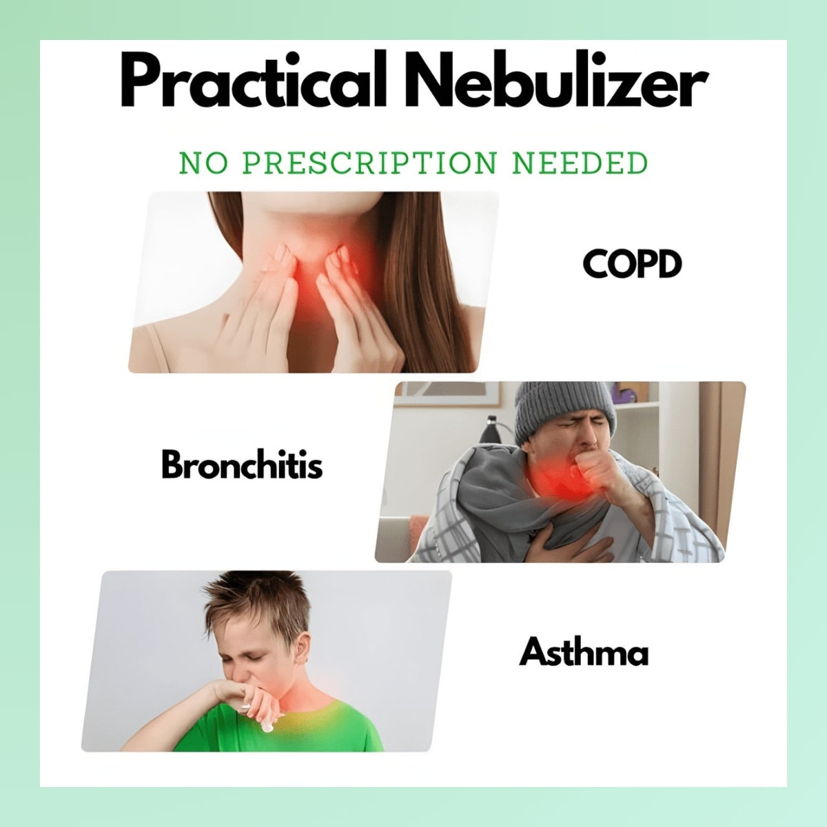 Wearclo | Nebulizer for Asthma Relief | Compact Handheld Inhaler for Home & Travel