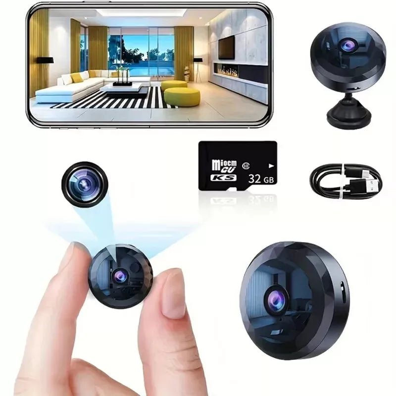 Wearclo | OPTIGUARD – Magnetic Mini WiFi Camera 1080P HD with Night Vision & Motion Detection