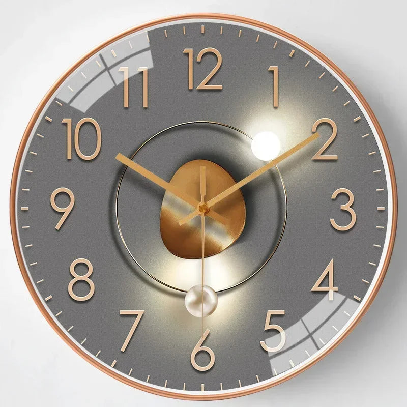 Wearclo | Silent Classic Wall Clock | Non-Ticking Elegant Timepiece for Bedroom & Office