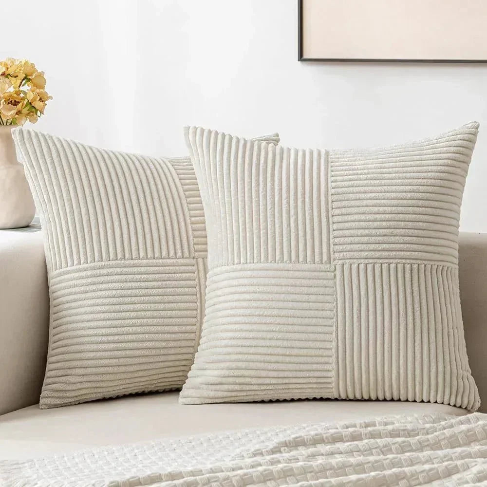 Wearclo | Textured Ribbed Cushion Cover