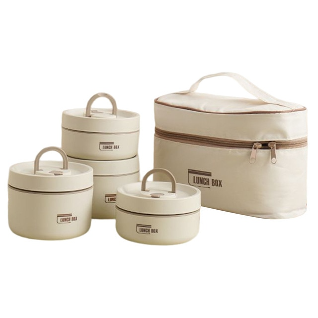 Wearclo | ThermoBox Multi-Layered Insulated Lunchbox with FREE Carry Bag